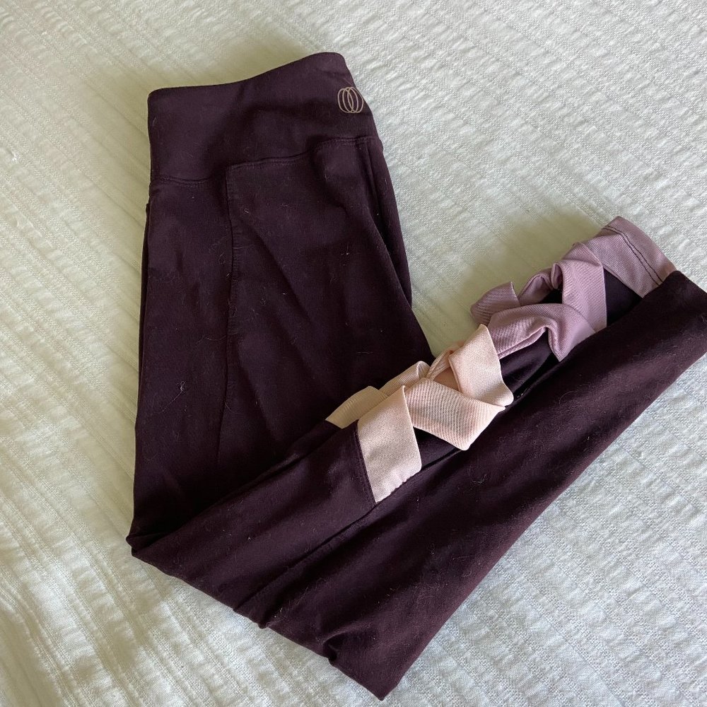 Balance Collection Yoga Legging Strappy Purple